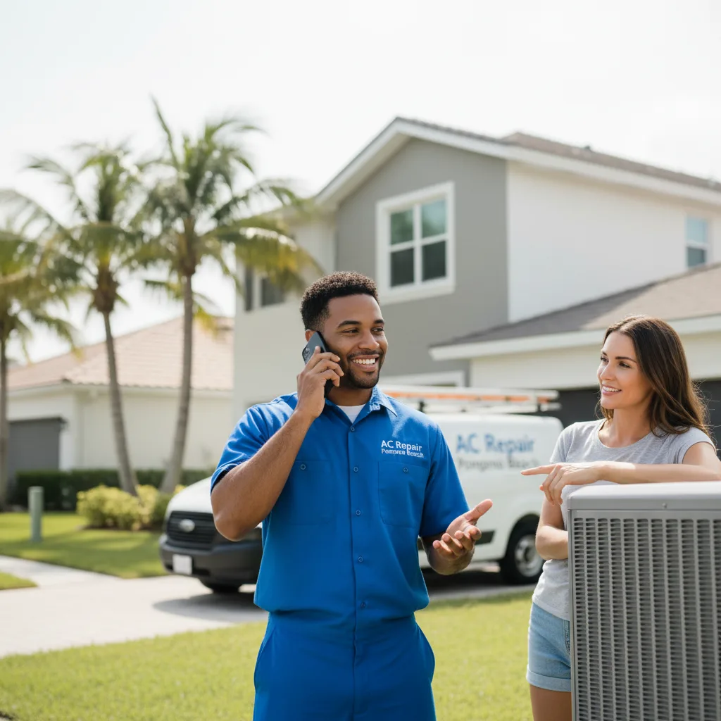 AC Repair Pompano Beach customer support in Ponder